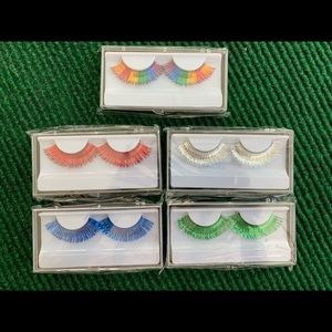 Fake colorful lashes